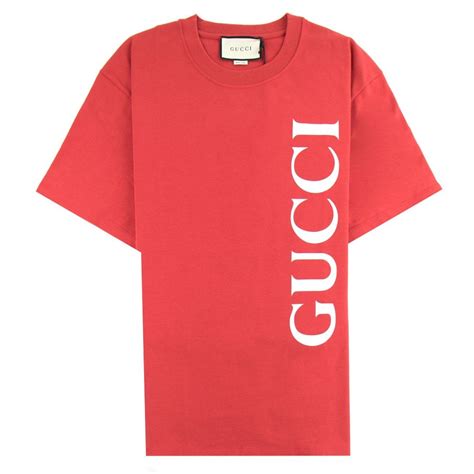 red gucci t shirts|Gucci symbol t shirt.